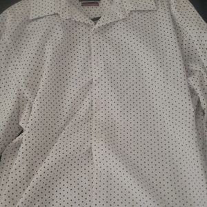Mens white button shirt